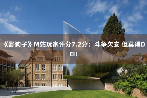《野狗子》M站玩家评分7.2分：斗争欠安 但莫得DEI！