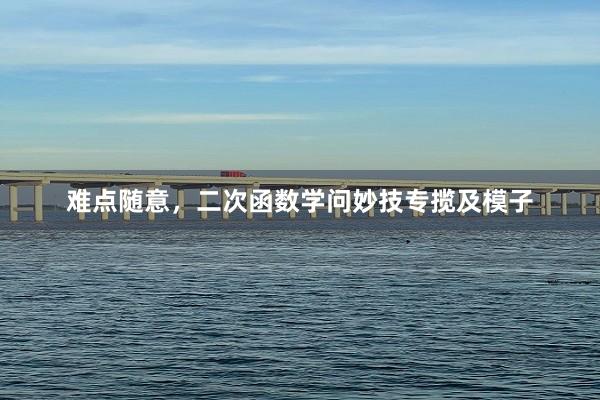 难点随意，二次函数学问妙技专揽及模子